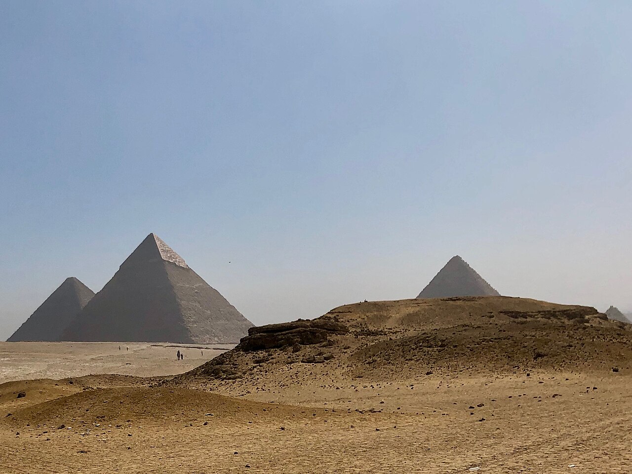 The pyramids of Giza in Egypt.